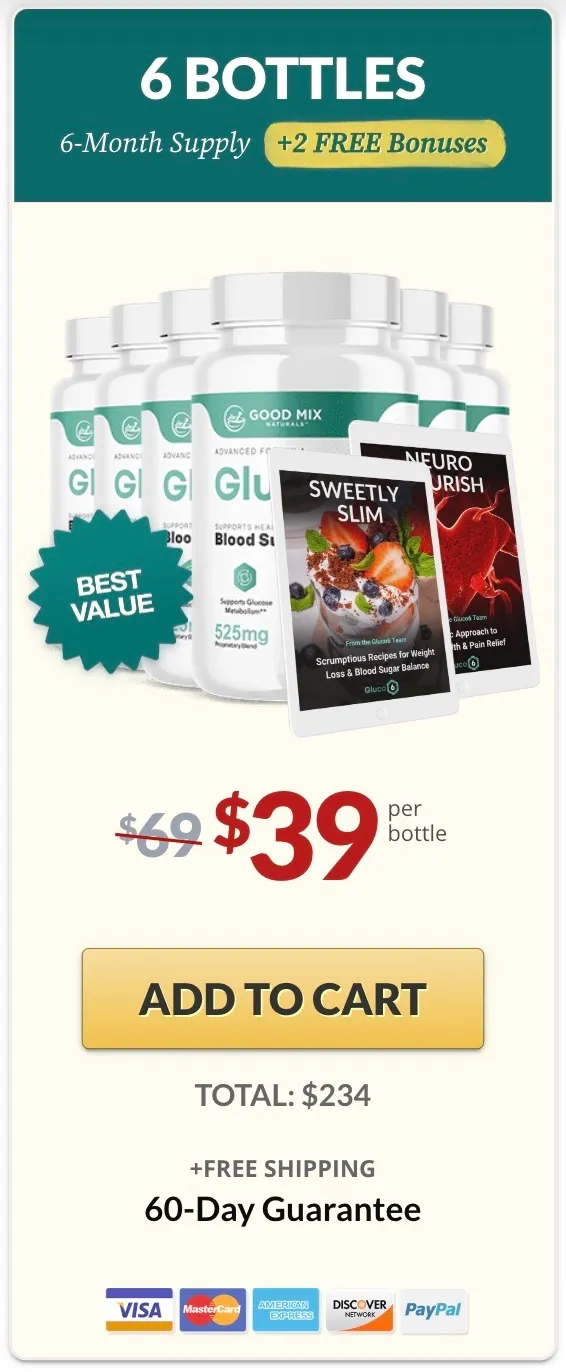 Gluco6 - 6 Bottle - Buy